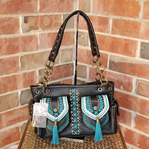 Montana West Handbags - Montana West Concho Collection Satchel